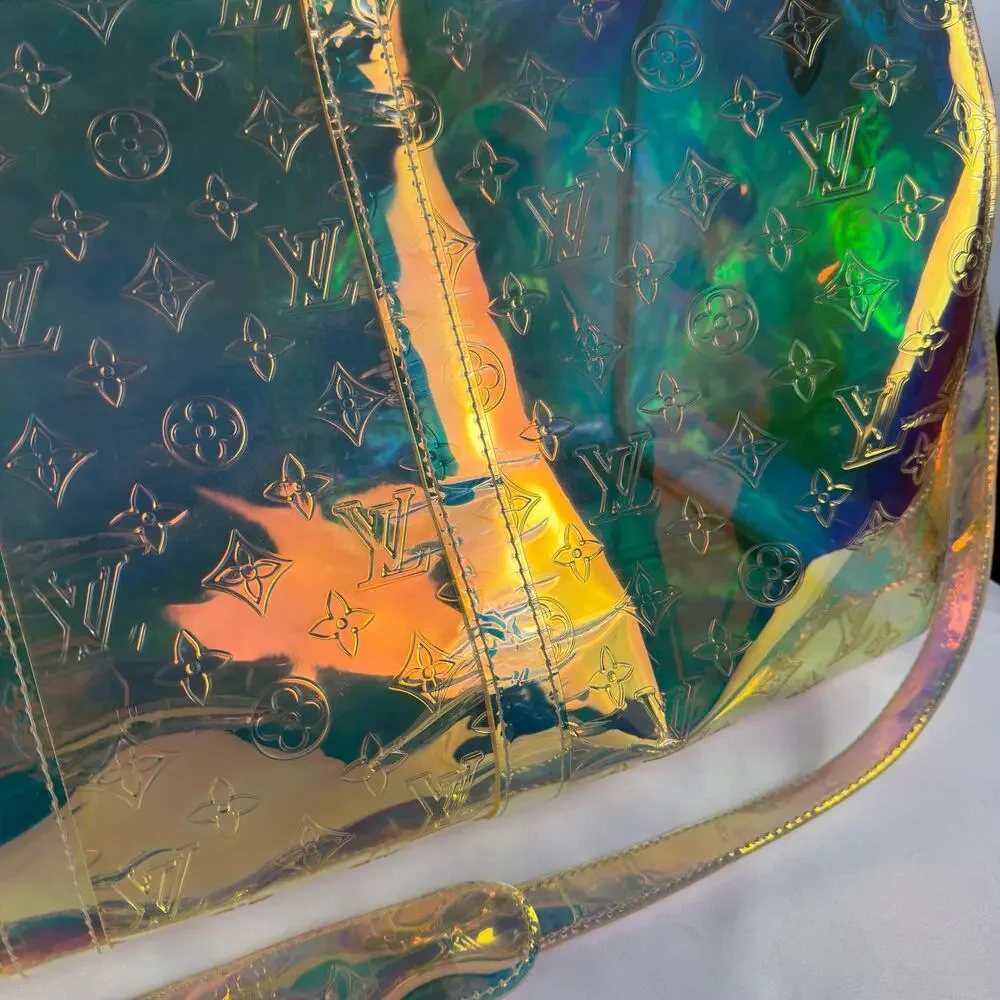 Louis Vuitton Prism Keepall Bandouliere 50 Iridescent Monogram PVC Duffel
